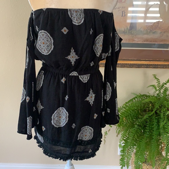 Ecru Lab boho dress, sz M - Picture 3 of 5